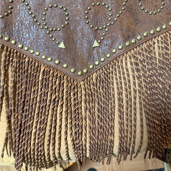 Scully Brown Fringe Women's Jacket - Picture 11 of 13